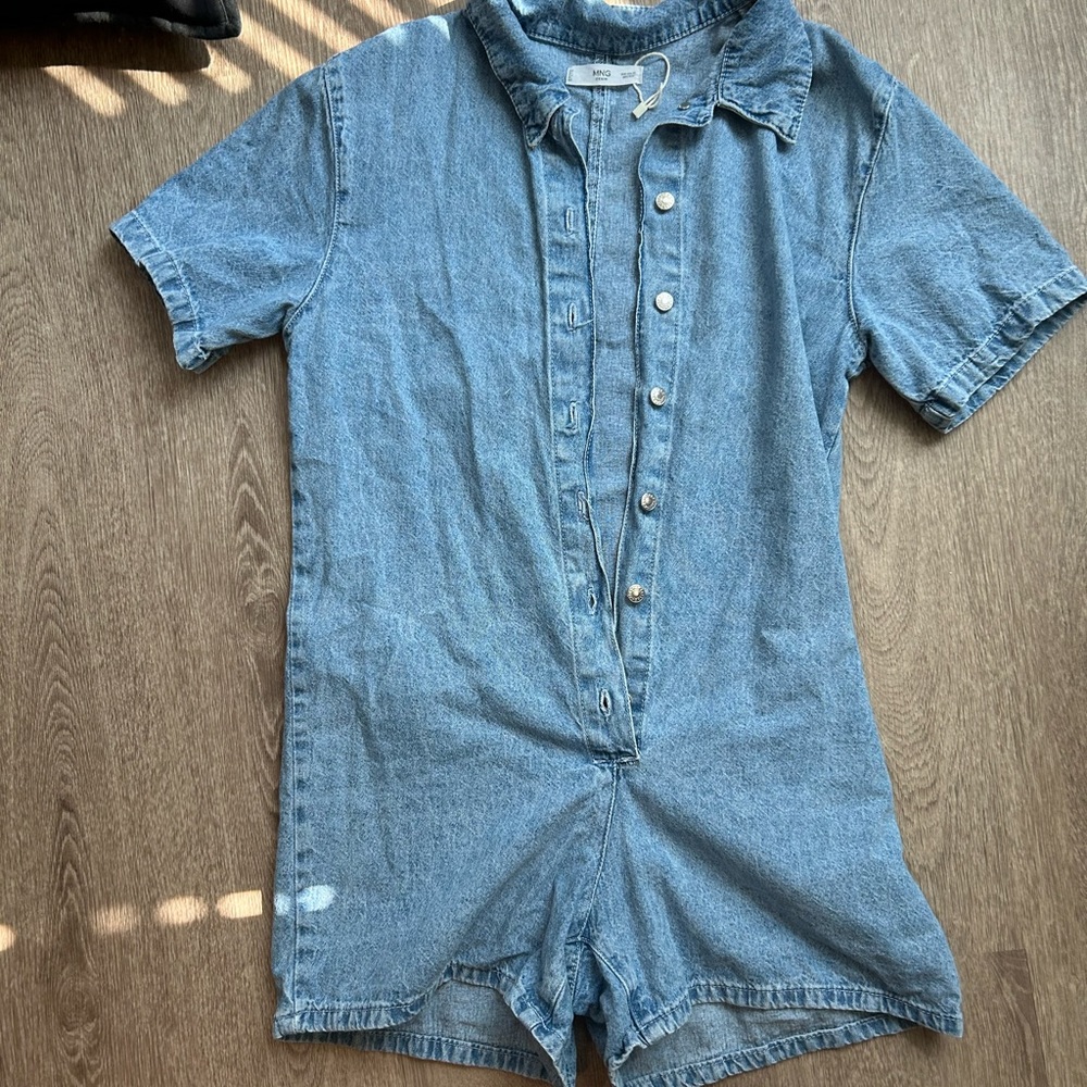 Mango Denim Romper